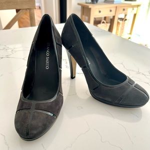 NWOT Franco Sarto Suede Heels L-NOW